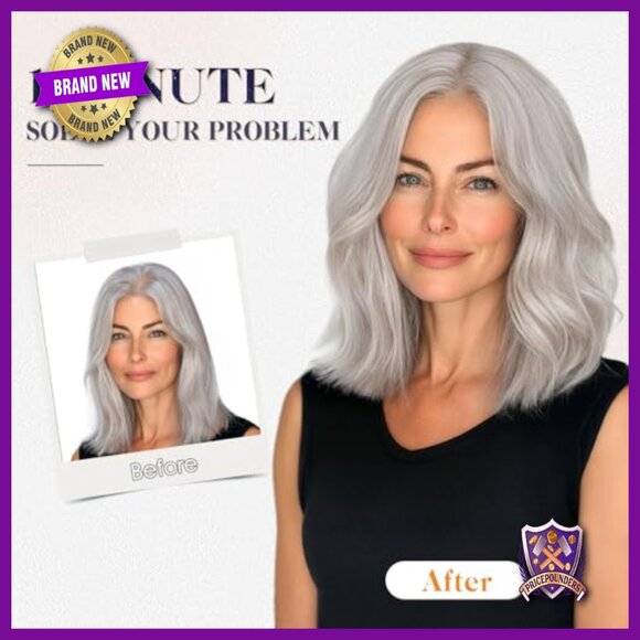 Human Hair Topper 14 Inch Silk Base Clip-In Hairpiece for Thinning Hair main image 4